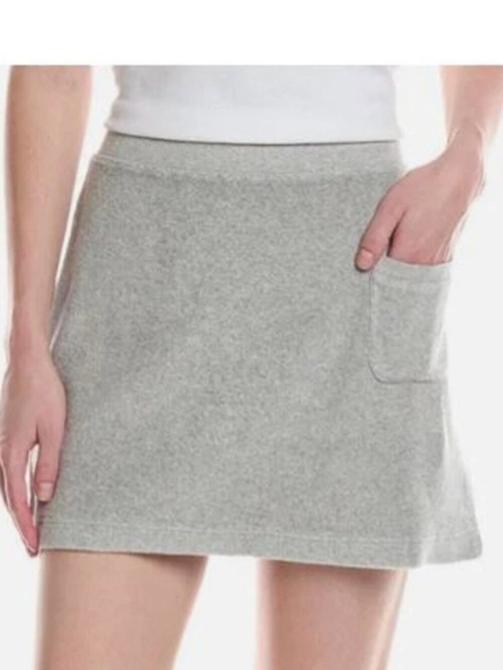 Helmut Lang Terry Gray Mini Skirt XS